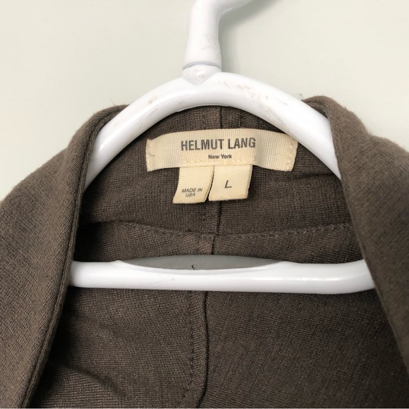 Helmet Lang draped cardigan gray/beige women’s large - Picture 2 of 6